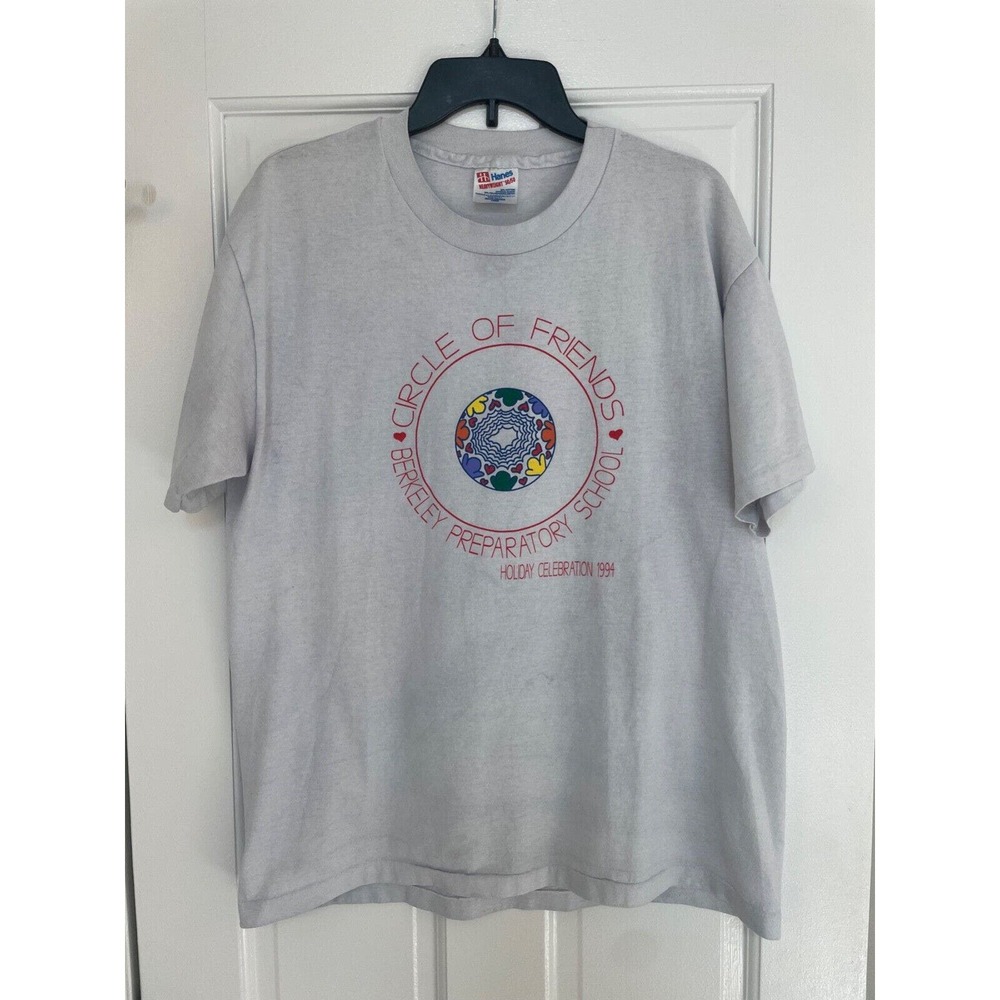 Vintage Circle of Friends Holiday Celebration 1994 T Shirt Hanes Made In USA